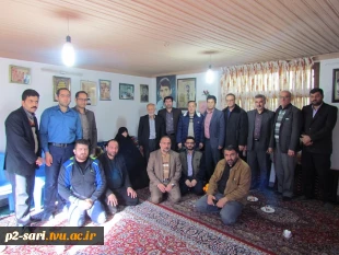به مناسبت 16آذر ،روز دانشجو انجام شد:
دیدار سرپرست و کارکنان دانشکده فنی و حرفه ای شماره2ساری با مادر معظم شهید گرانقدر  سید حسین بهرامی 2