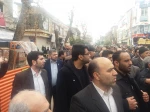 حضور ریاست ،اساتید وکارکنان آموزشکده فنی و حرفه ای شماره 2ساری درتشییع پیکر مطهر جانباز شهید سید مصطفی علمدار 2