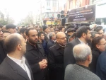 حضور ریاست ،اساتید وکارکنان آموزشکده فنی و حرفه ای شماره 2ساری درتشییع پیکر مطهر جانباز شهید سید مصطفی علمدار 3