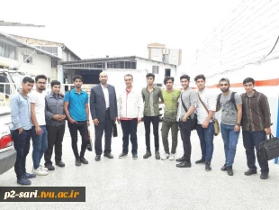 بازدید دانشجویان مکانیک خودرو از نمایندگی بخش 4
