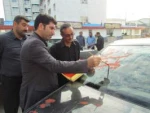 شعارنویسی اتومبیل به مناسبت محرم 8