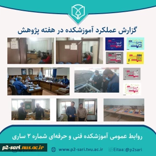 گزارش عملکرد هفته پژوهش